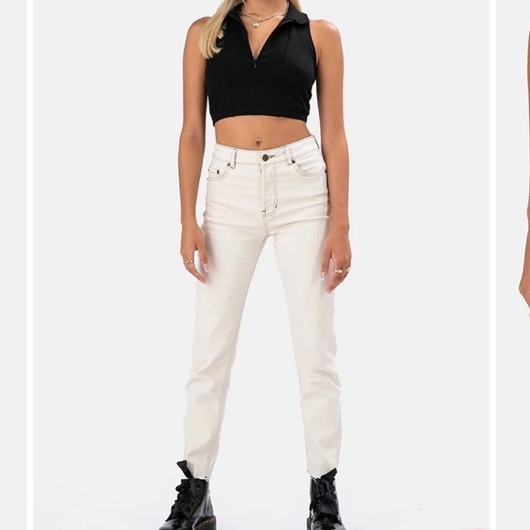 High rise off white jeans - Picture 1 of 6